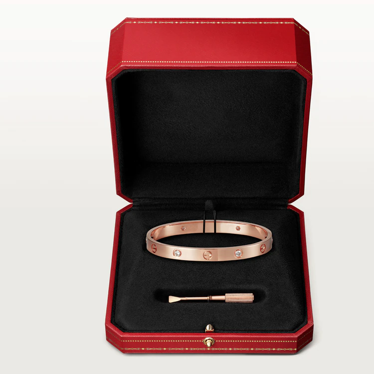 [vivabelle]LOVE BRACELET 6.1MM 4 DIAMONDS