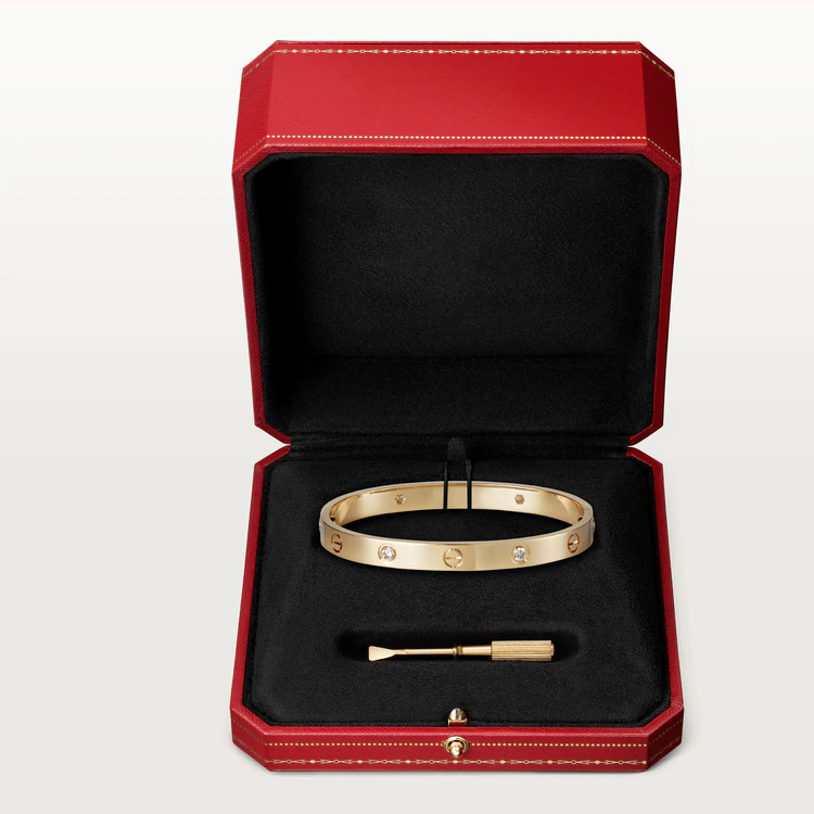 [vivabelle]LOVE BRACELET 6.1MM 4 DIAMONDS