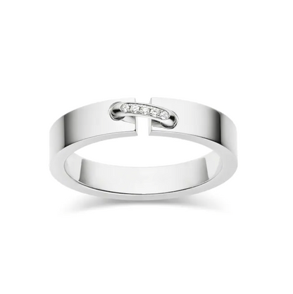 [vivabelle]ALLIANCE LIENS VIDENCE DIAMOND 4MM RING
