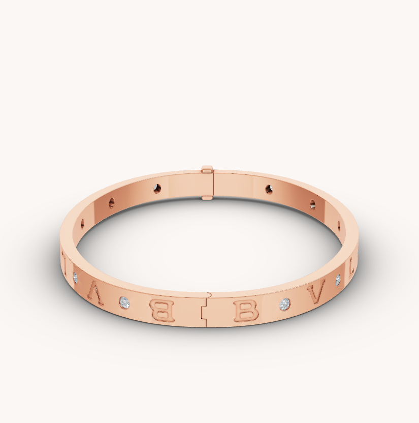 [vivabelle]ZERO 1 PINK GOLD 12 DIAMONDS BRACELET