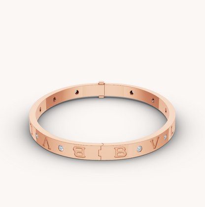 [vivabelle]ZERO 1 PINK GOLD 12 DIAMONDS BRACELET