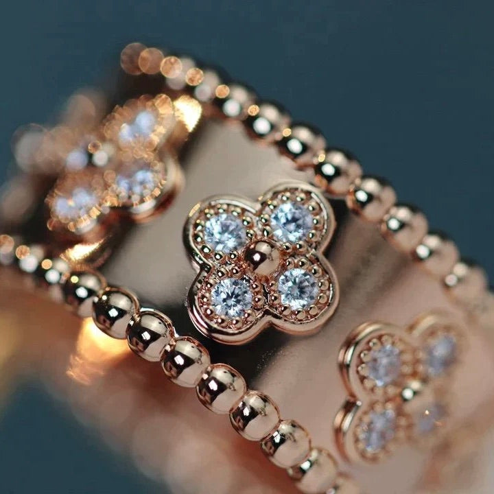 [vivabelle]CLOVER KALEIDOSCOPE RING 10MM