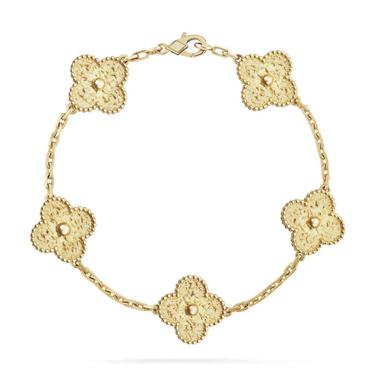 [vivabelle]CLOVER 5 MOTIFS BRONZING BRACELET