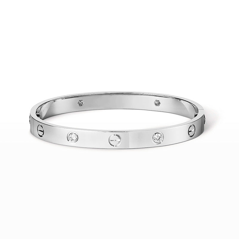 [vivabelle]LOVE BRACELET 6.1MM 4 DIAMONDS