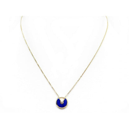 [vivabelle]AMULETTE ROSE GOLD AGATE NECKLACE