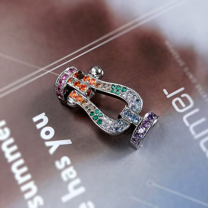 [vivabelle]FORCE LARGE HORSESHOE CLASP  METAL BRACELET