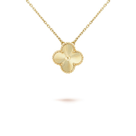 [vivabelle]CLOVER 15MM LASER NECKLACE