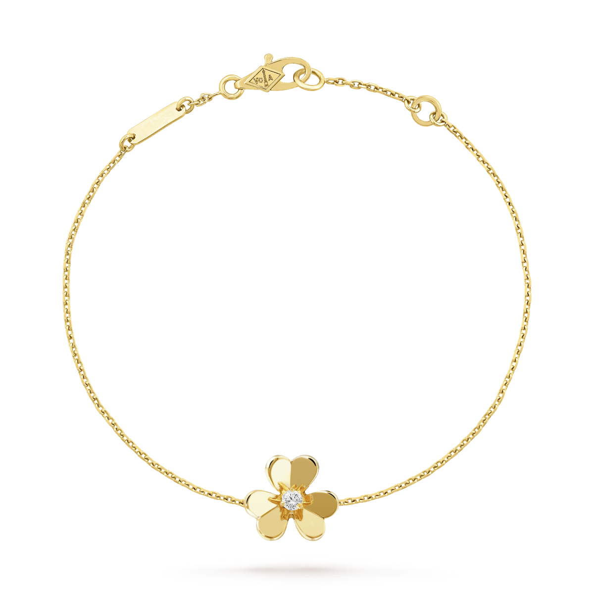 [vivabelle]FRIVOLE GOLD FLOWER PINK MALACHITE BRACELET