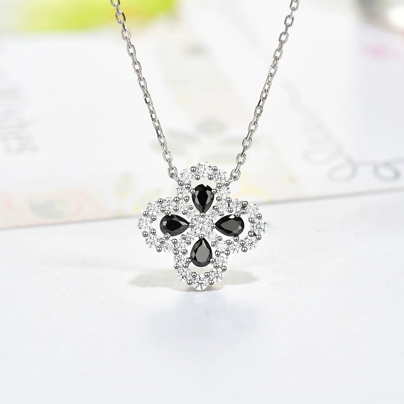 [vivabelle]LOOP NECKLACE FULL MOTIF DIAMOND 16MM MULTIPLE COLORS