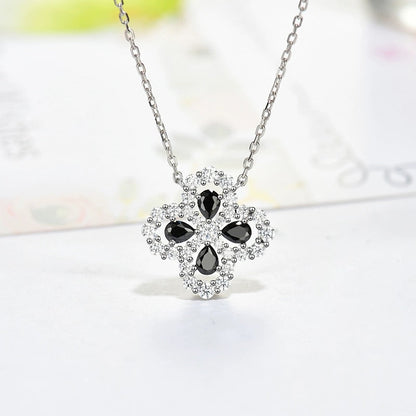 [vivabelle]LOOP NECKLACE FULL MOTIF DIAMOND 16MM MULTIPLE COLORS