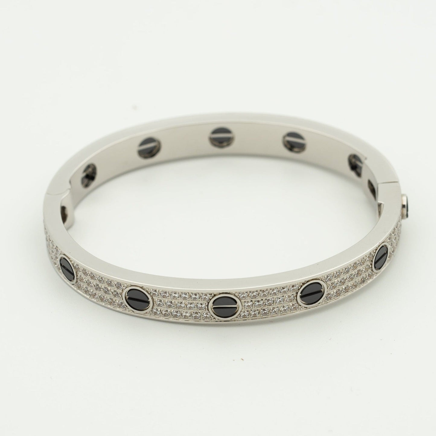 [vivabelle]LOVE BRACELET 6.1MM DIAMOND-PAVED CERAMIC
