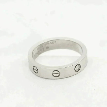 [vivabelle]LOVE RING 4MM 1 DIAMOND SILVER