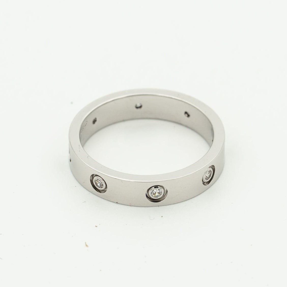 [vivabelle]LOVE RING 3.6MM 8 DIAMONDS