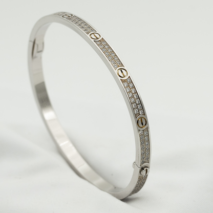 [vivabelle]LOVE BRACELET 3.65MM DIAMOND-PAVED