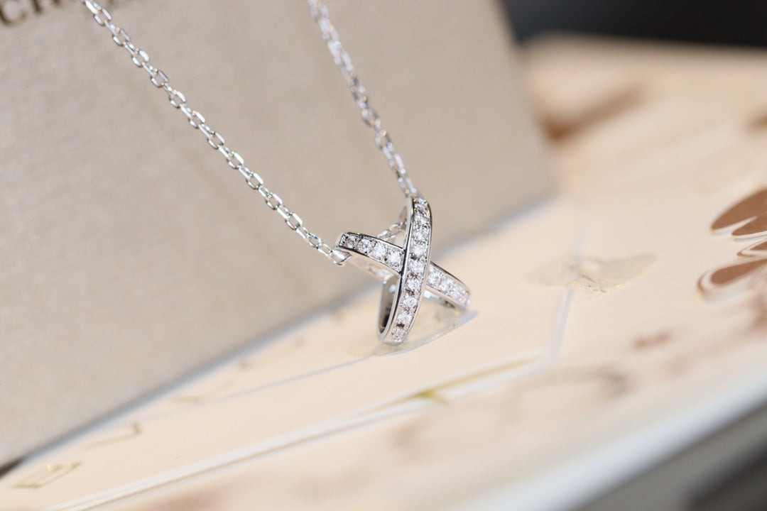 [vivabelle]JEUX DE DIAMOND NECKLACE