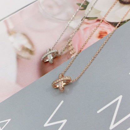[vivabelle]JEUX DE DIAMOND NECKLACE