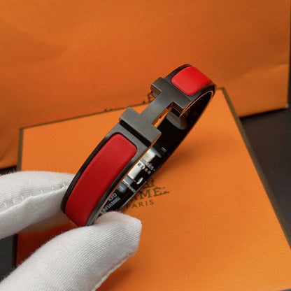 [vivabelle]CLIC HM SO BLACK RED BRACELET