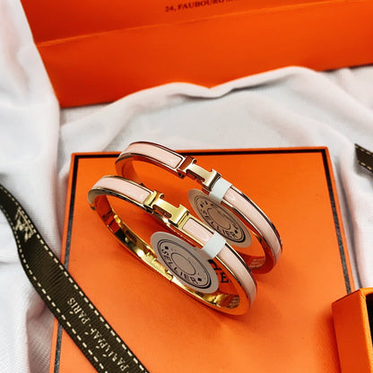 [vivabelle]CLASSIC HM CLIC  PINK 8MM ENAMEL BRACELET