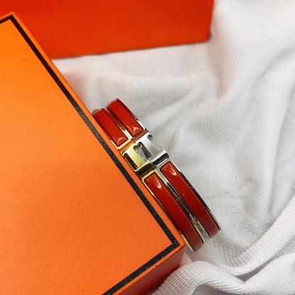 [vivabelle]CLASSIC HM CLIC RED 8MM ENAMEL BRACELET