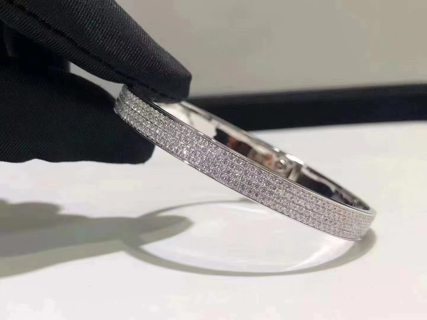 [vivabelle]HM KELLY BRACELET IN SILVER AND FULL PAVE DIAMOND