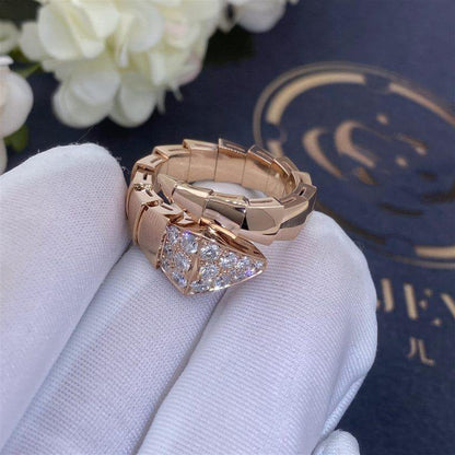 [vivabelle]SERPENTI RING PINK GOLD DIAMOND