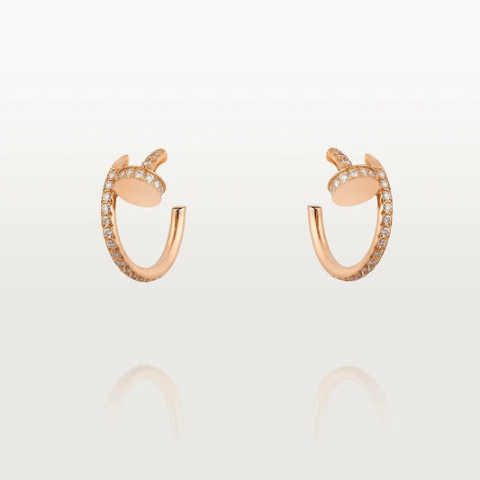 [vivabelle]JUSTE EARRINGS 12.75MM PINK GOLD DIAMOND