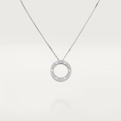 [vivabelle]LOVE NECKLACE ADJUSTABLE SILVER