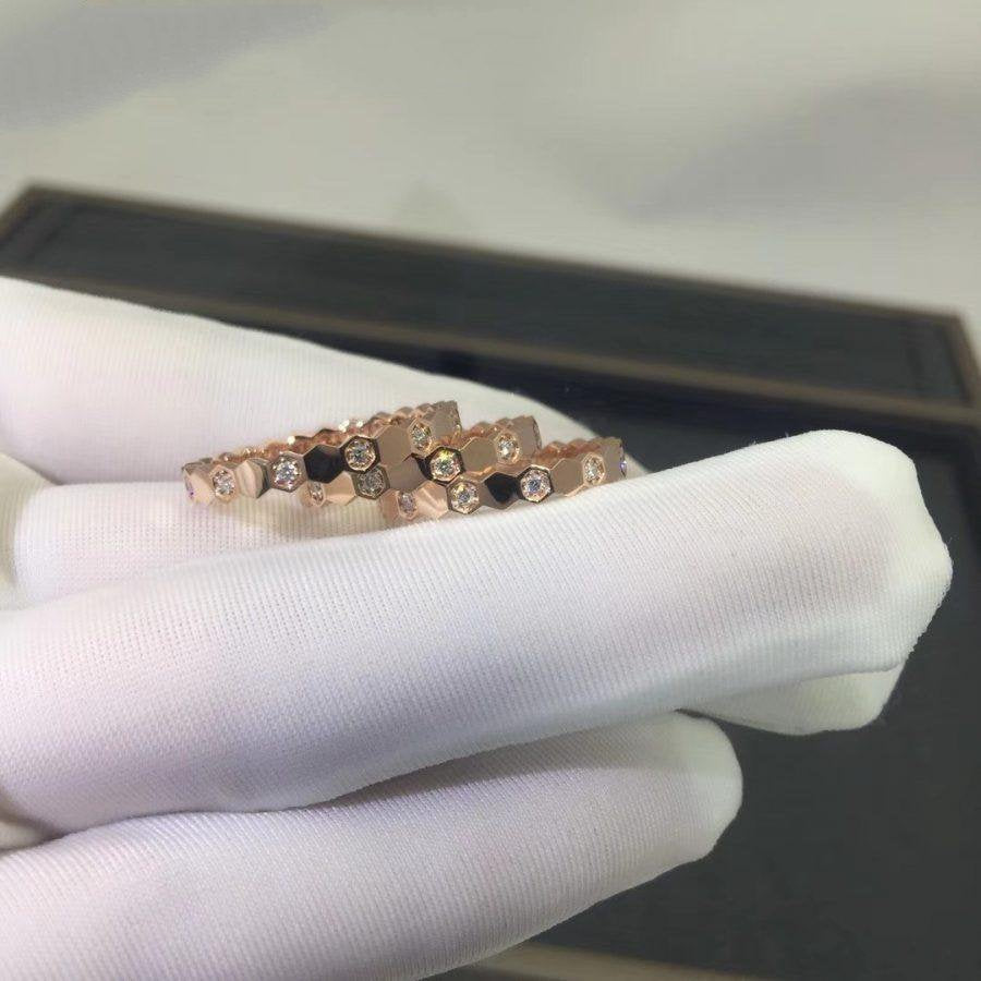 [vivabelle]BEE LOVE RING PINK GOLD DIAMOND