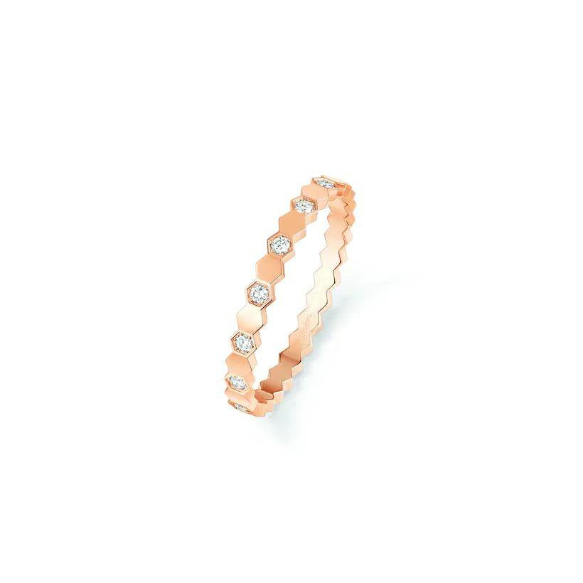 [vivabelle]BEE LOVE RING PINK GOLD DIAMOND