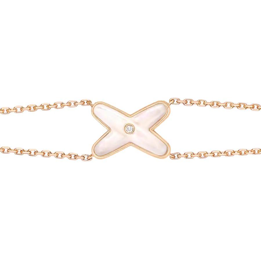 [vivabelle]JEUX BRACELET WHITE MOP PINK GOLD 1 DIAMOND