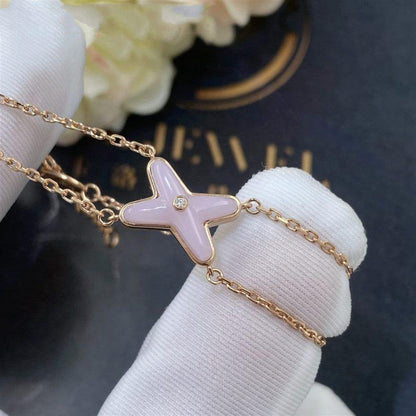 [vivabelle]JEUX BRACELET PINK MOP PINK GOLD 1 DIAMOND