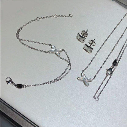 [vivabelle]JEUX BRACELET WHITE MOP SILVER 1 DIAMOND