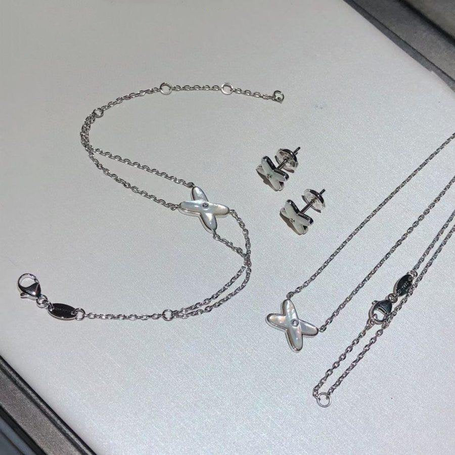 [vivabelle]JEUX BRACELET WHITE MOP SILVER 1 DIAMOND