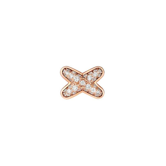 [vivabelle]JEUX DE PINK GOLD DIAMOND EARRINGS