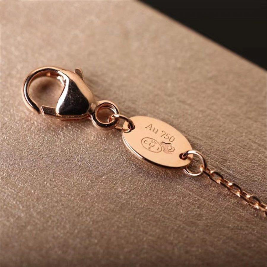 [vivabelle]Hollow Design Four-Leaf Clover Flower Shape Ring