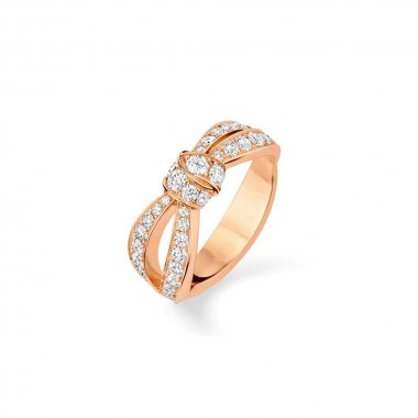 [vivabelle]LIENS PINK GOLD DIAMOND RING