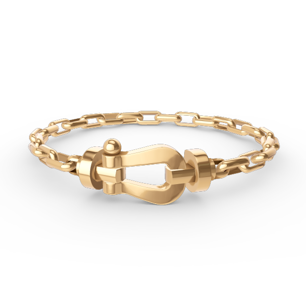 [vivabelle]FORCE LARGE HORSESHOE CLASP  METAL BRACELET