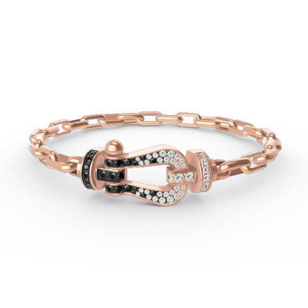 [vivabelle]FORCE LARGE HORSESHOE CLASP  METAL BRACELET