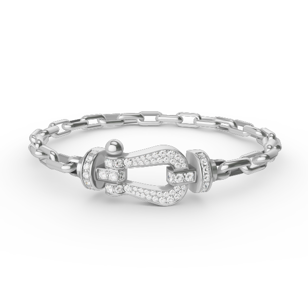 [vivabelle]FORCE LARGE HORSESHOE CLASP  METAL BRACELET