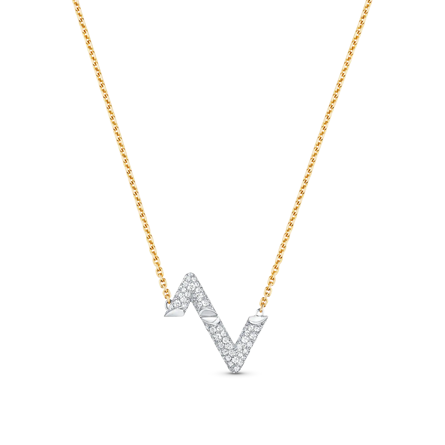 [vivabelle]VOLT SILVER DIAMOND PEDANT NECKLACE