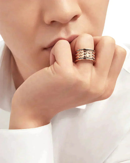 [vivabelle]ZERO 1 ROCK BLACK CERAMIC PINK GOLD LARGE MODEL