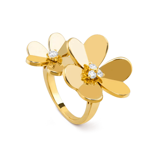[vivabelle]CLOVER COMOS GOLD DIAMOND RING