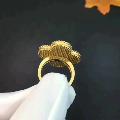 [vivabelle]CLOVER MALACHITE RING