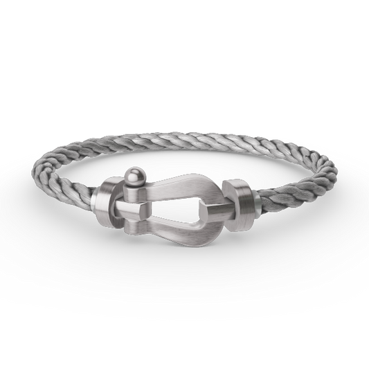[vivabelle]FORCE LARGE HORSESHOE NO DIAMOND BRACELET SILVER