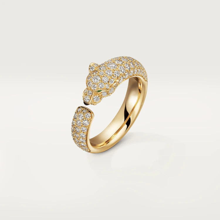 [vivabelle]PANTHERE PINK GOLD DIAMOND RING