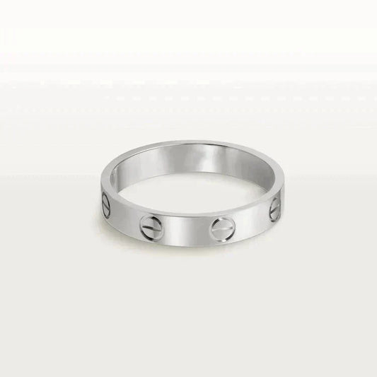 [vivabelle]LOVE RING 4MM 1 DIAMOND SILVER